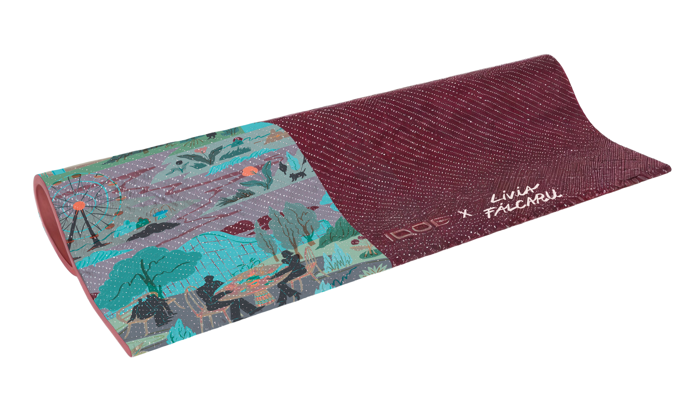 Wrap Fabric Warm Red Livia Fălcaru